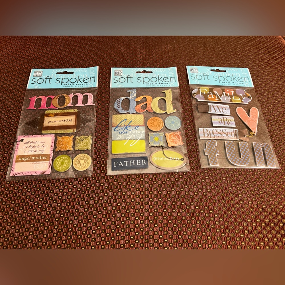 Soft Spoken Family Assorted Scrapbook Stickers